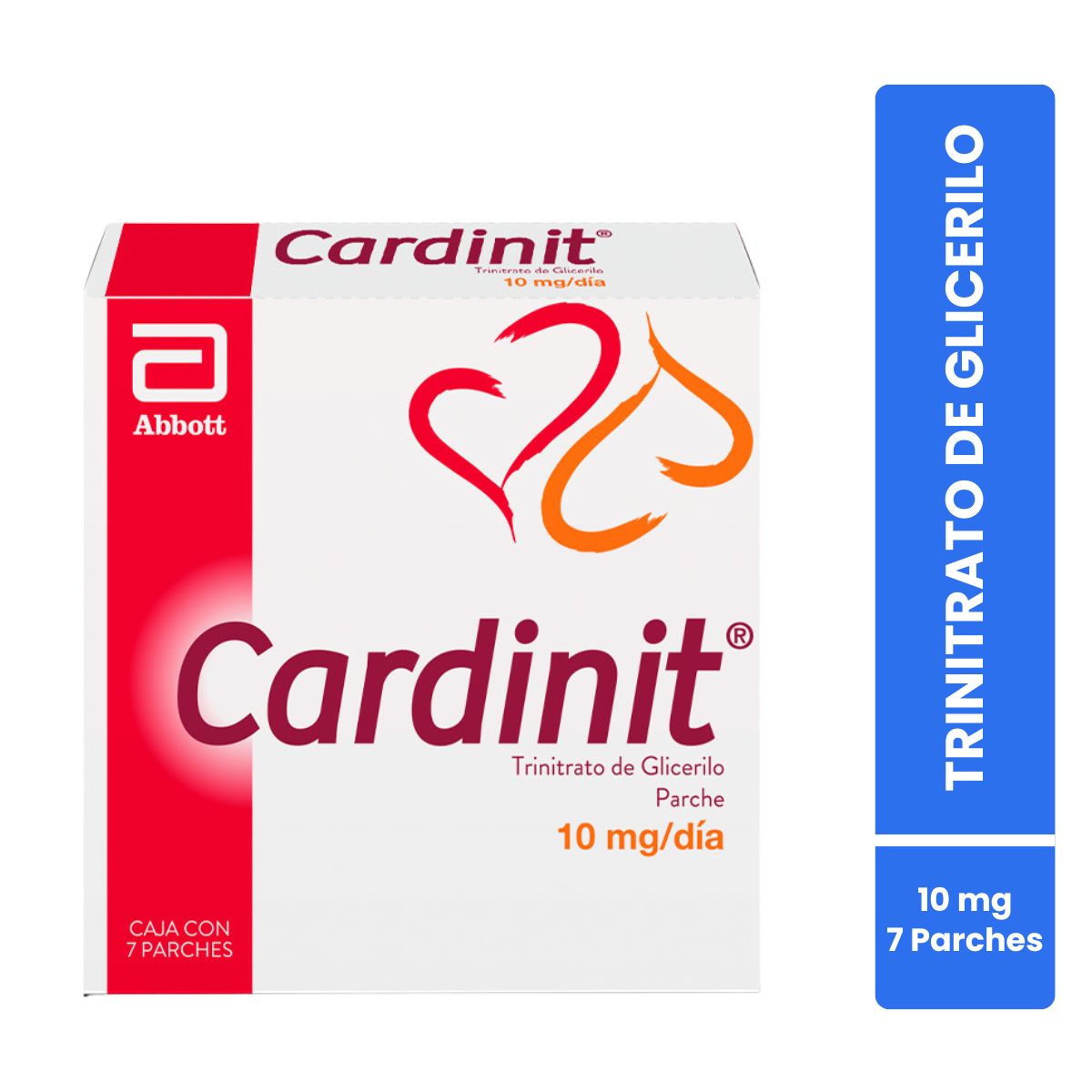 Cardinit Trinitato de Glicerilo 10 mg Caja con 7 Parches