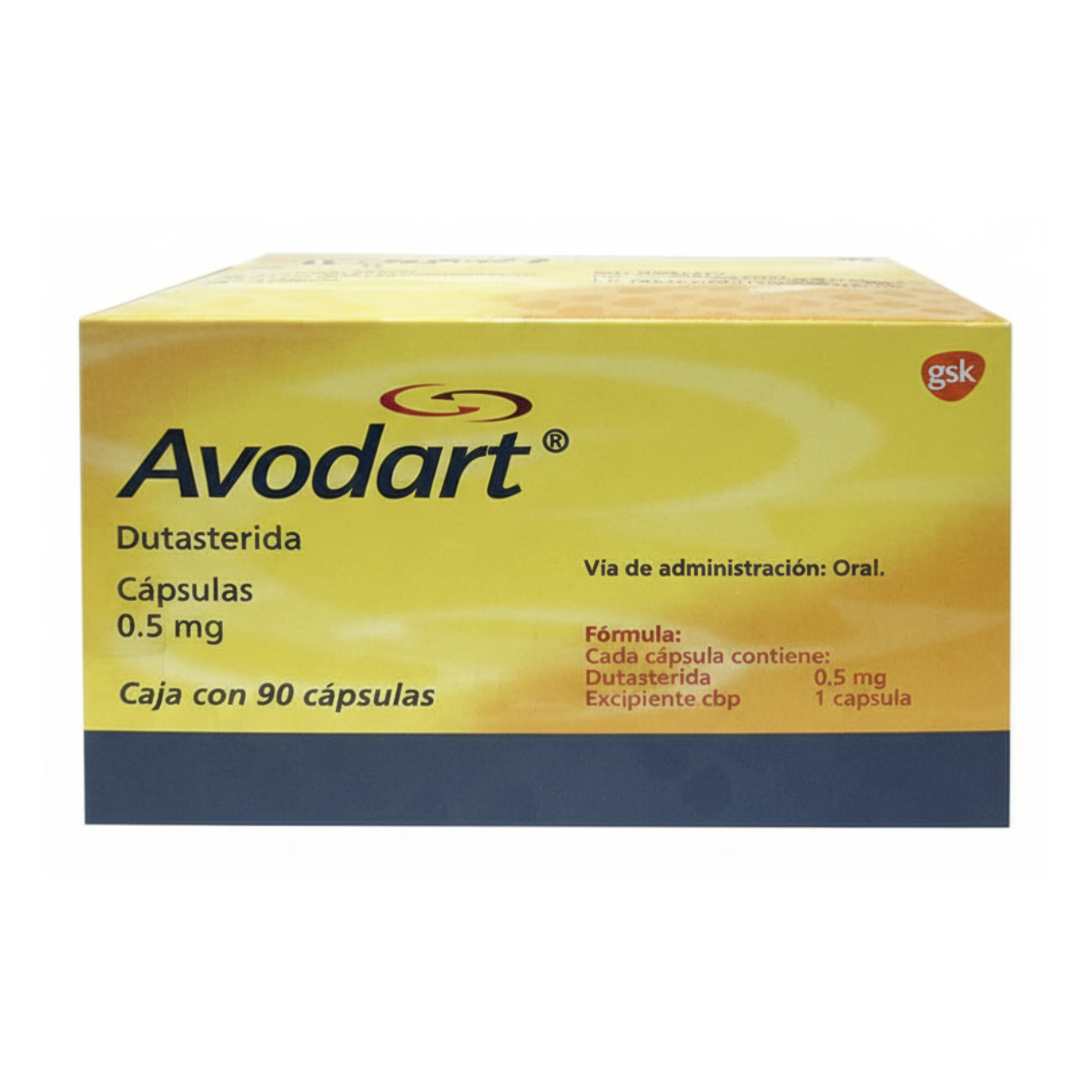 Avodart Dutasterida 0.5 mg Caja con 90 Cápsulas