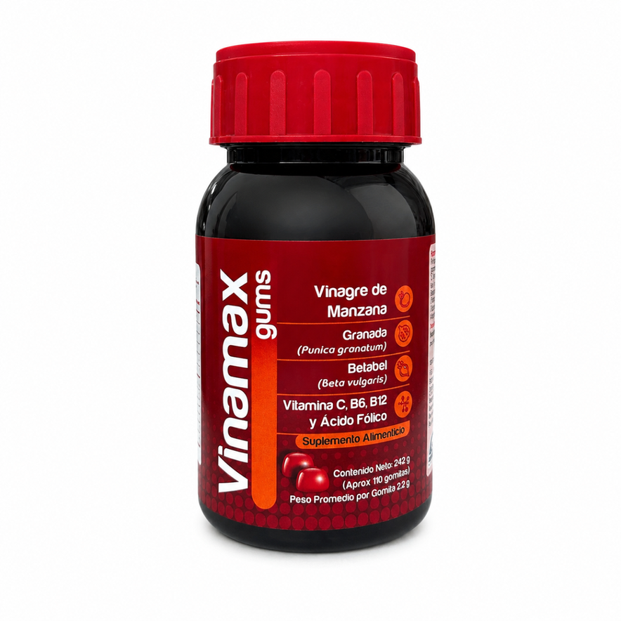 Vinamax Gums Frasco Con 110 Gomitas 242 G. Natutech
