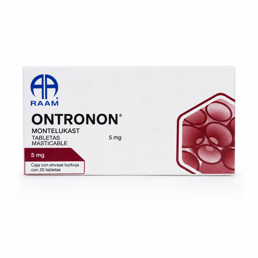 Ontronon Montelukast 5mg C/20 Tabletas Raam