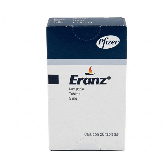 Eranz Donepezilo 5 mg Caja con 28 Tabletas Pfizer