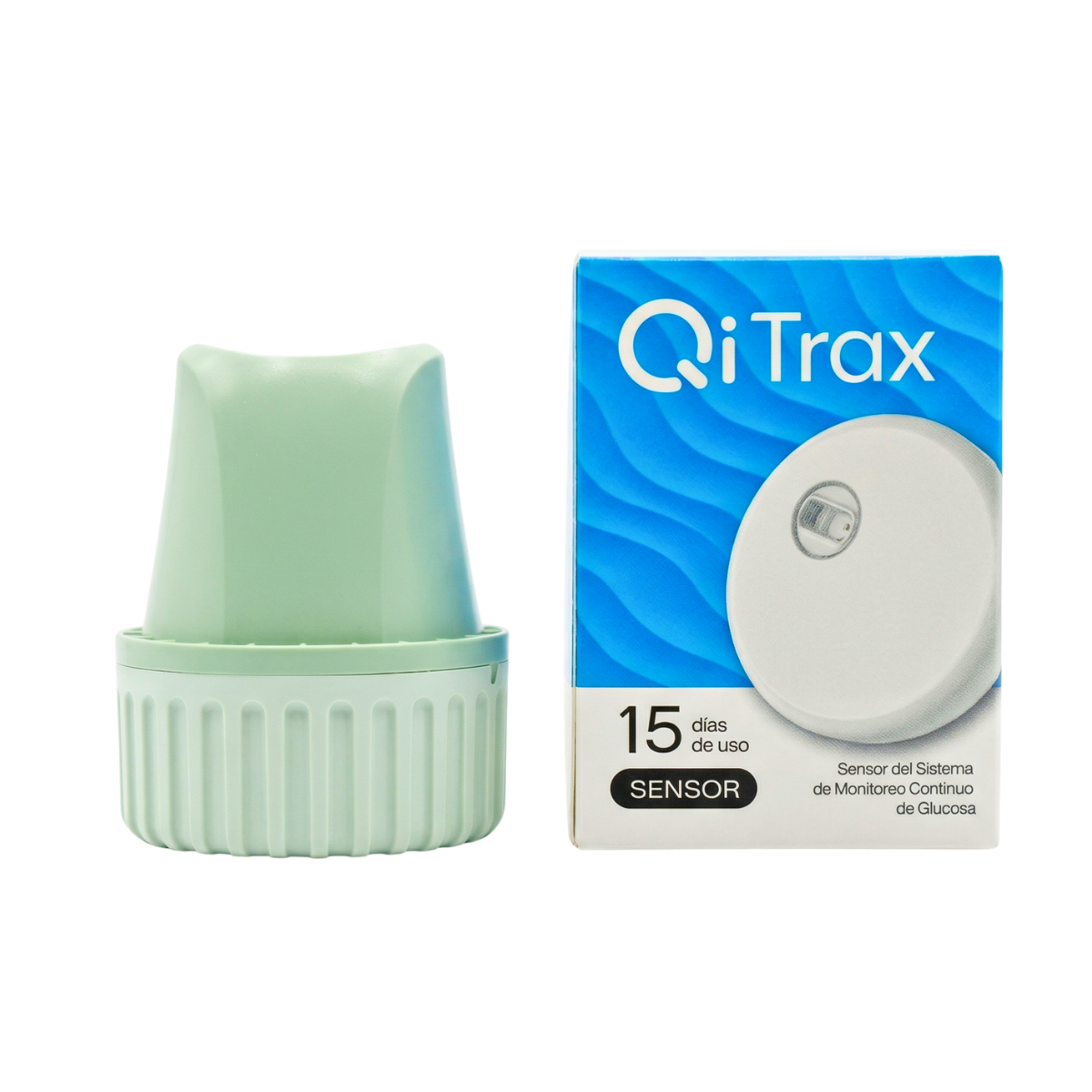 Qi Trax By Qi Health Caja con Sensor del Sistema de Monitoreo Continuo de Glucosa