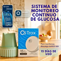 Qi Trax By Qi Health Caja con Sensor del Sistema de Monitoreo Continuo de Glucosa