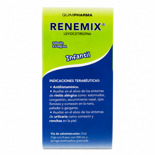 Renemix Levocetirizina infantil 0.5 mg/mL frasco con 200 mL