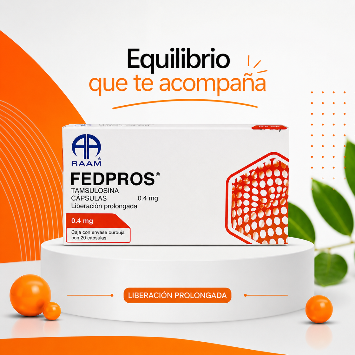 Fedpros Tamsulosina 0.4 Mg Caja Con 30 Cápsulas Raam