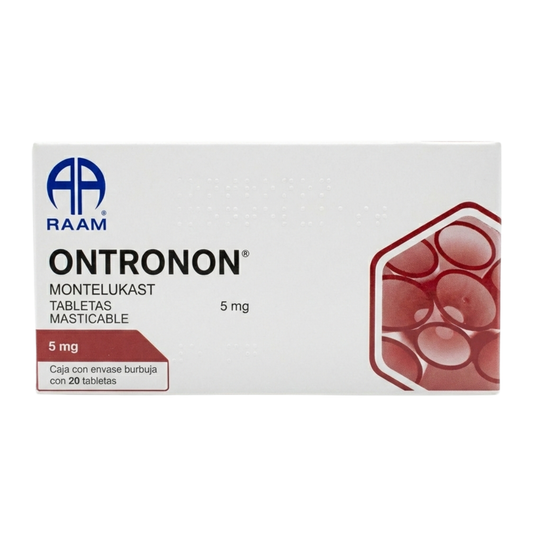 Ontronon Montelukast 5mg C/20 Tabletas Raam