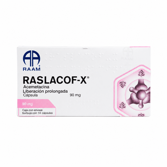 Acemetacina 90 Mg Raslacof Liberación Prolongada 14 Cápsulas
