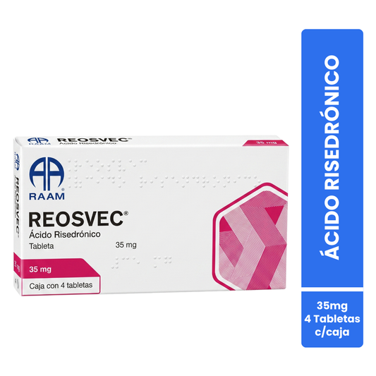 Reosvec Ácido Risedronico 35 Mg 3 Cajas Con 4 Caps C/u Raam