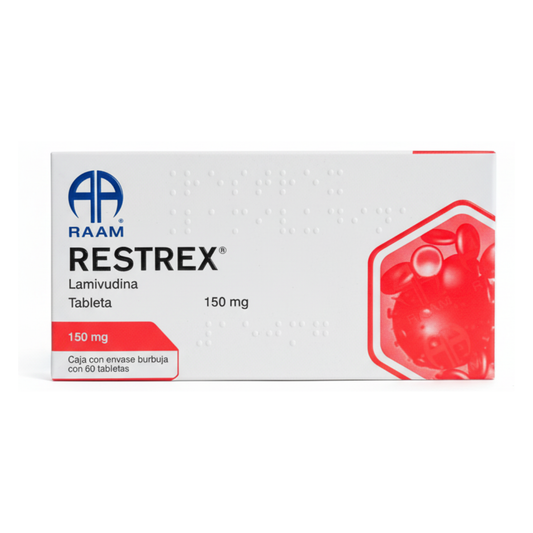 Lamivudina 150 Mg Restrex Caja Con 60 Tabletas Raam