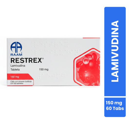 Lamivudina 150 Mg Restrex Caja Con 60 Tabletas Raam