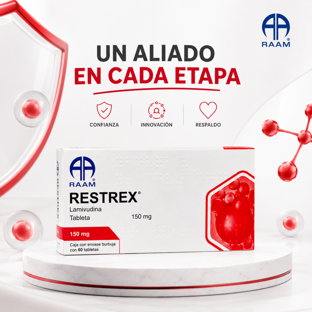 Lamivudina 150 Mg Restrex Caja Con 60 Tabletas Raam