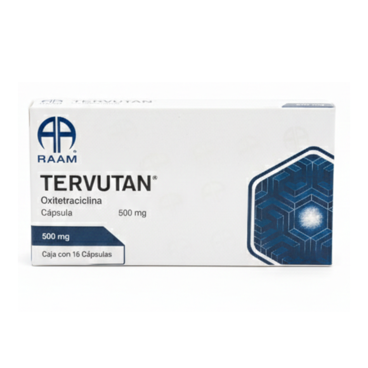 Tervutan Oxitetraciclina 500 Mg Caja Con 16 Cápsulas