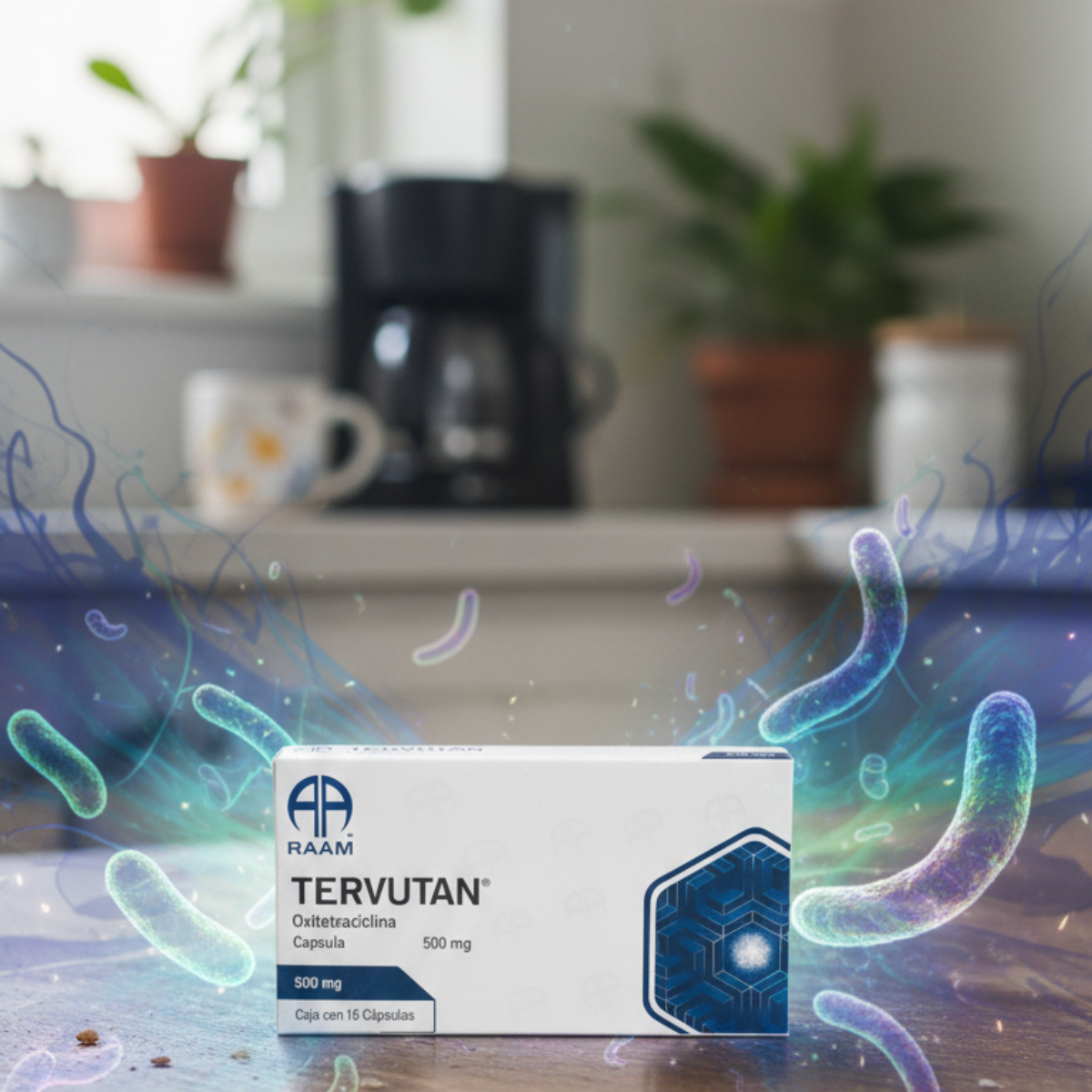 Tervutan Oxitetraciclina 500 Mg Caja Con 16 Cápsulas