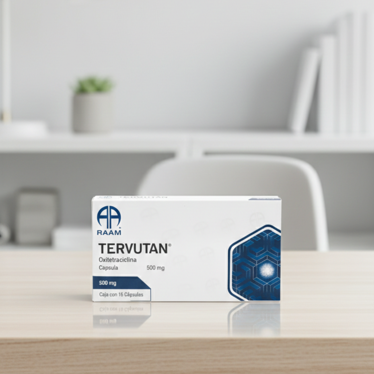 Tervutan Oxitetraciclina 500 Mg Caja Con 16 Cápsulas
