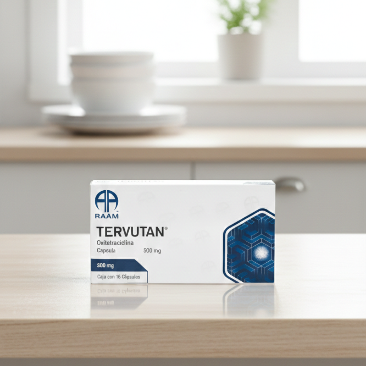 Tervutan Oxitetraciclina 500 Mg Caja Con 16 Cápsulas