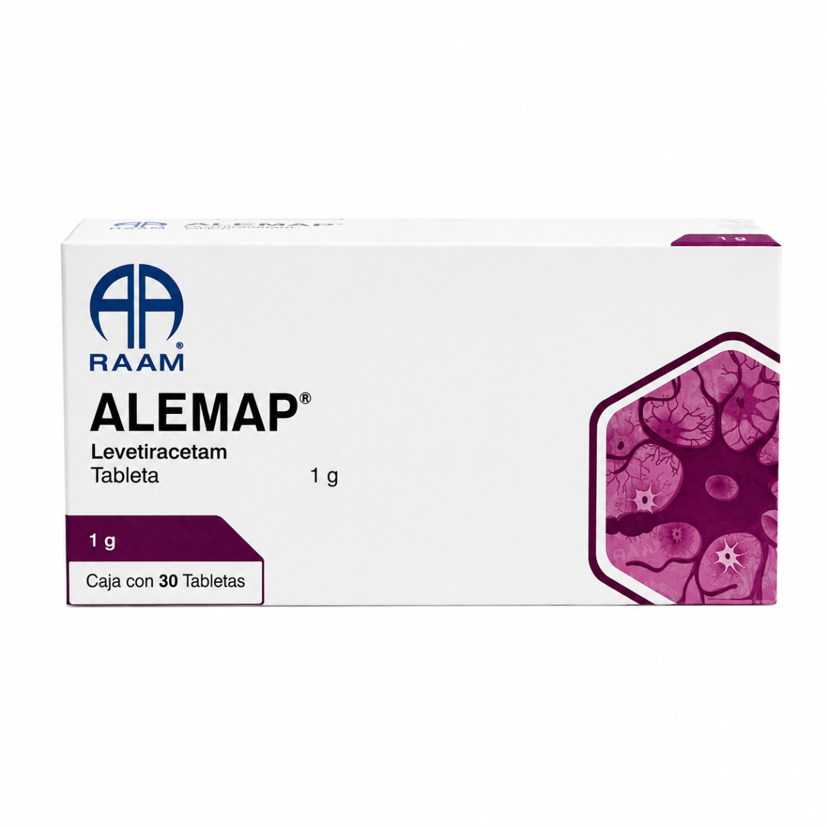 Alemap Levetiracetam 1 G Caja Con 30 Tabletas Raam