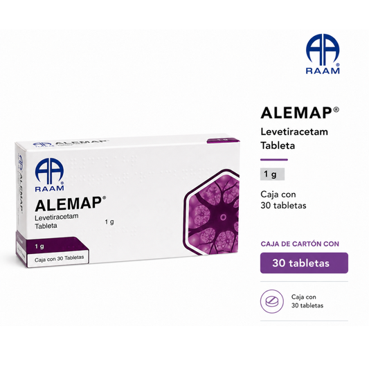 Alemap Levetiracetam 1 G Caja Con 30 Tabletas Raam