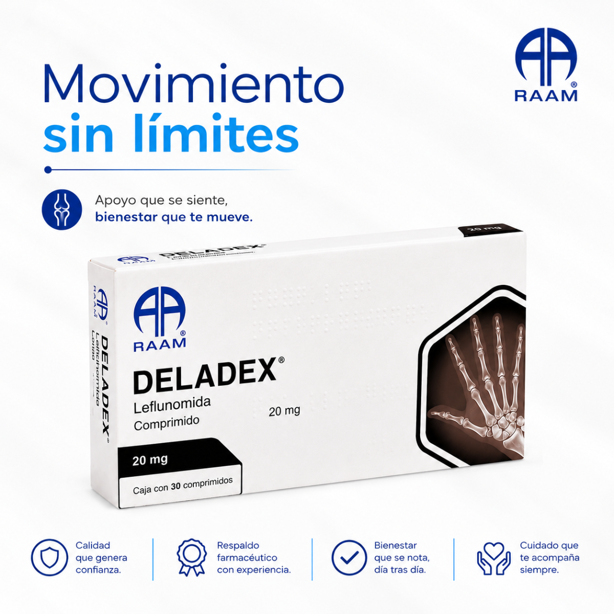 Deladex Leflunomida 20 Mg Caja Con 30 Tabletas Raam
