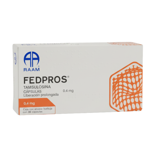 Fedpros Tamsulosina 0.4 Mg Caja Con 30 Cápsulas Raam