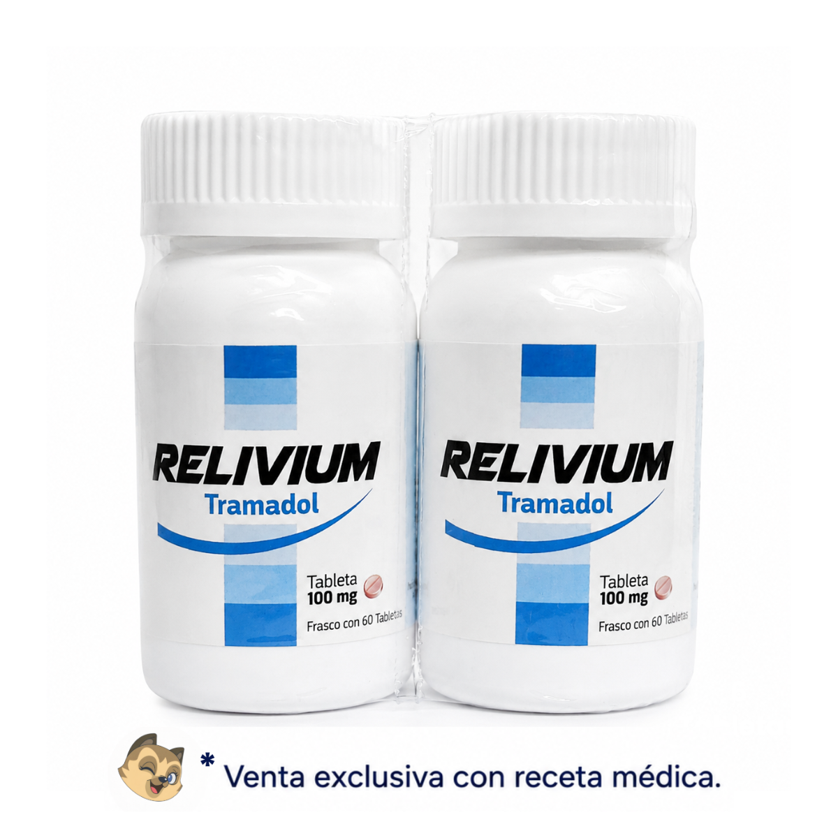 Relivium Tramadol 100 mg Duo Pack Con 60 Tabletas C/u SBL Pharma