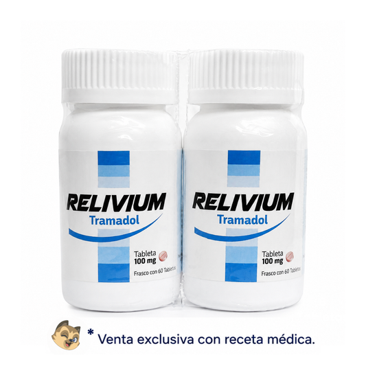 Relivium Tramadol 100 mg Duo Pack Con 60 Tabletas C/u SBL Pharma