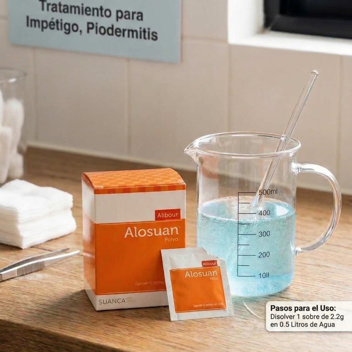 Alosuan Alibour Polvo Caja con 12 Sobres con 2.2 gr.