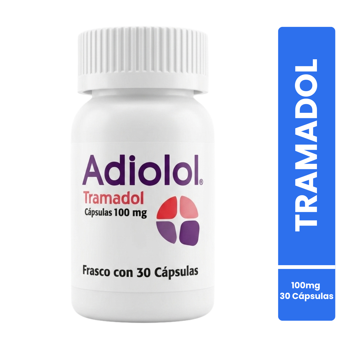 Adiolol Tramadol 100 Mg Frasco con 30 Cápsulas SBL Pharma
