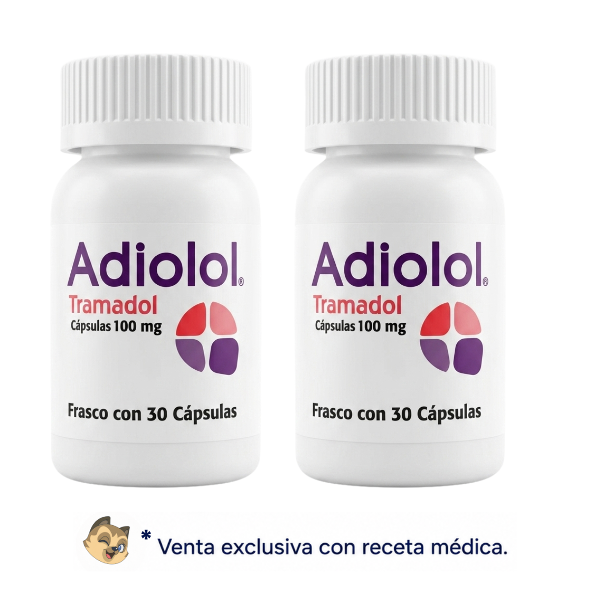 Adiolol Tramadol Duo Pack 100 Mg Con 30 Cápsulas C/u SBL Pharma