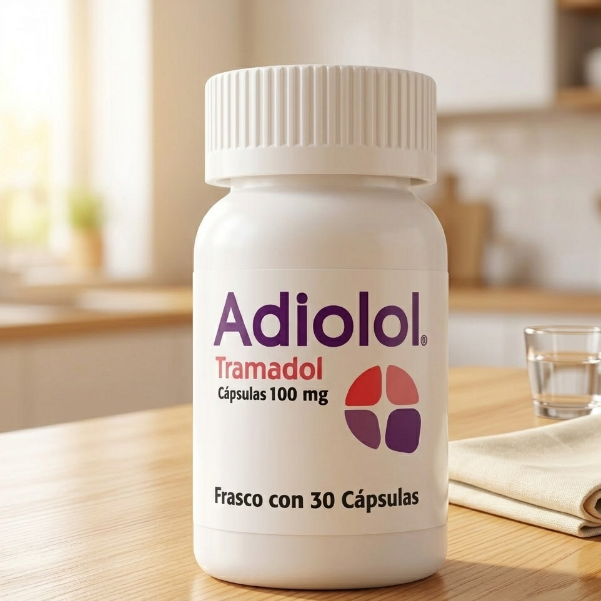 Adiolol Tramadol Duo Pack 100 Mg Con 30 Cápsulas C/u SBL Pharma
