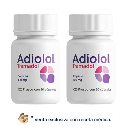 Adiolol Tramadol Duo Pack 100 mg 50 Cápsulas C/u | SBL Pharma