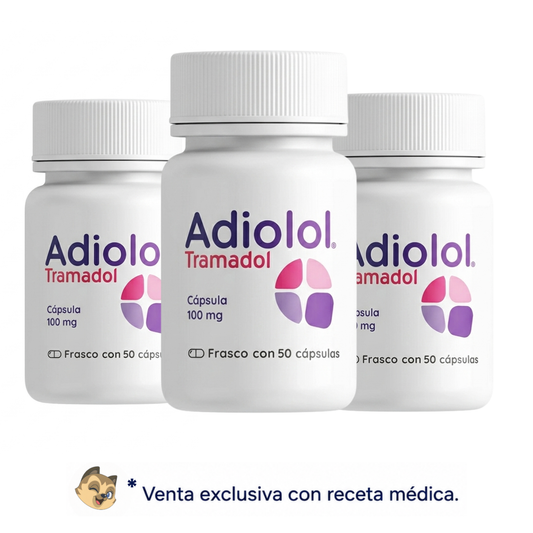Adiolol Tramadol Pack 3 100 mg 50 Cápsulas C/u | SBL Pharma