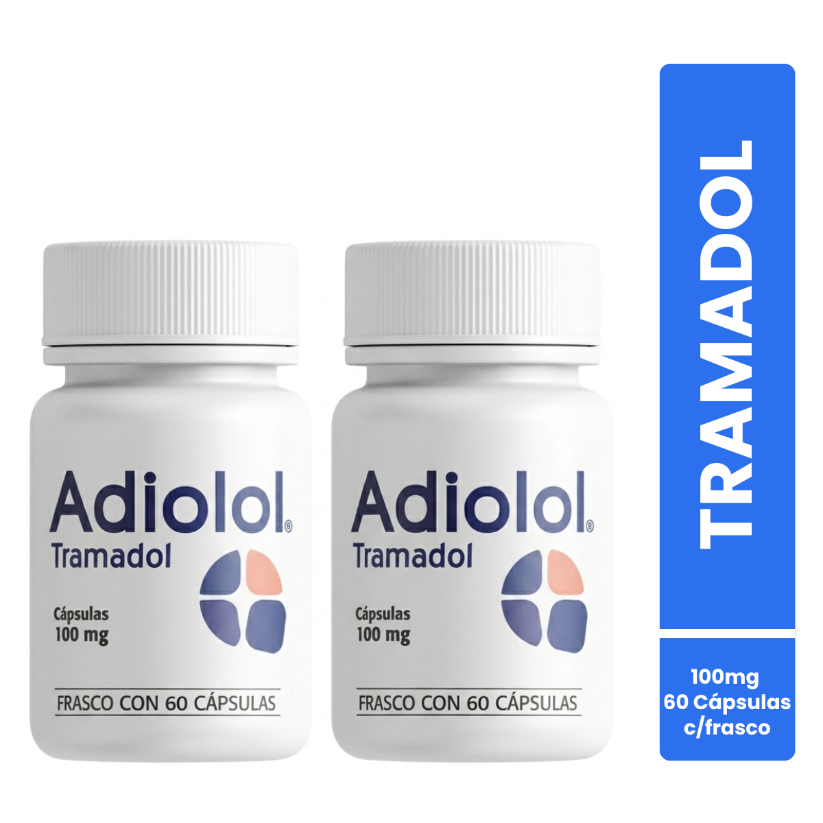 Adiolol Tramadol Duo Pack 100 Mg Con 60 Cápsulas C/u SBL Pharma