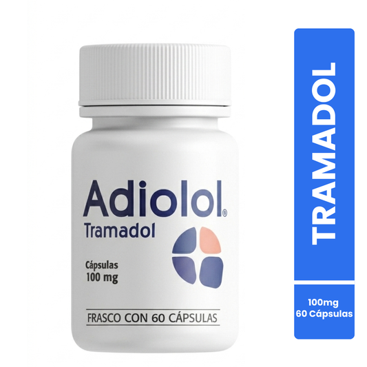Adiolol Tramadol 100 Mg Frasco con 60 Cápsulas SBL Pharma