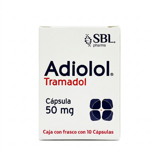 Adiolol Tramadol 50 Mg Caja con 10 Cápsulas SBL Pharma