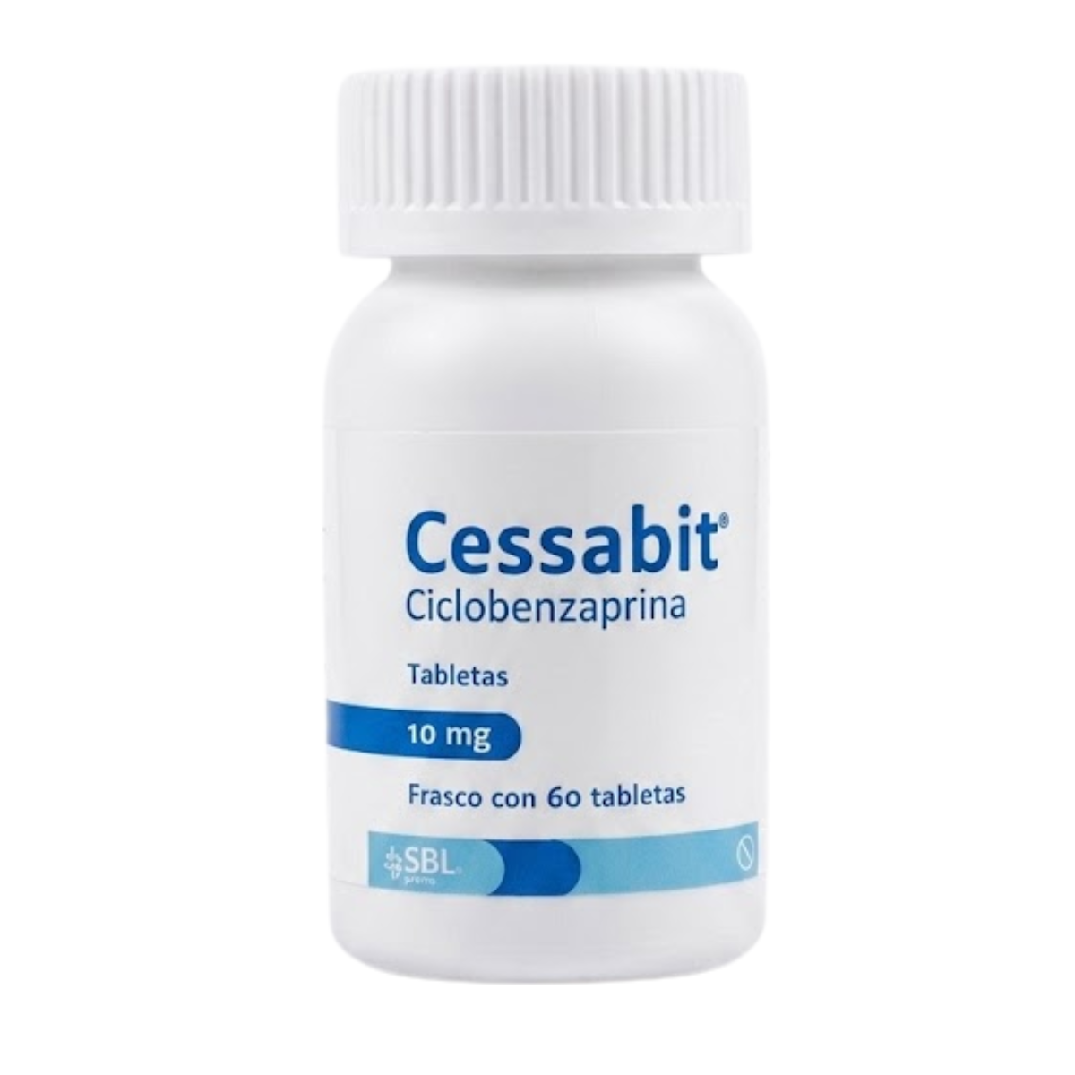 Cessabit Ciclobenzaprina 10 Mg Frasco con 60 Cápsulas SBL Pharma