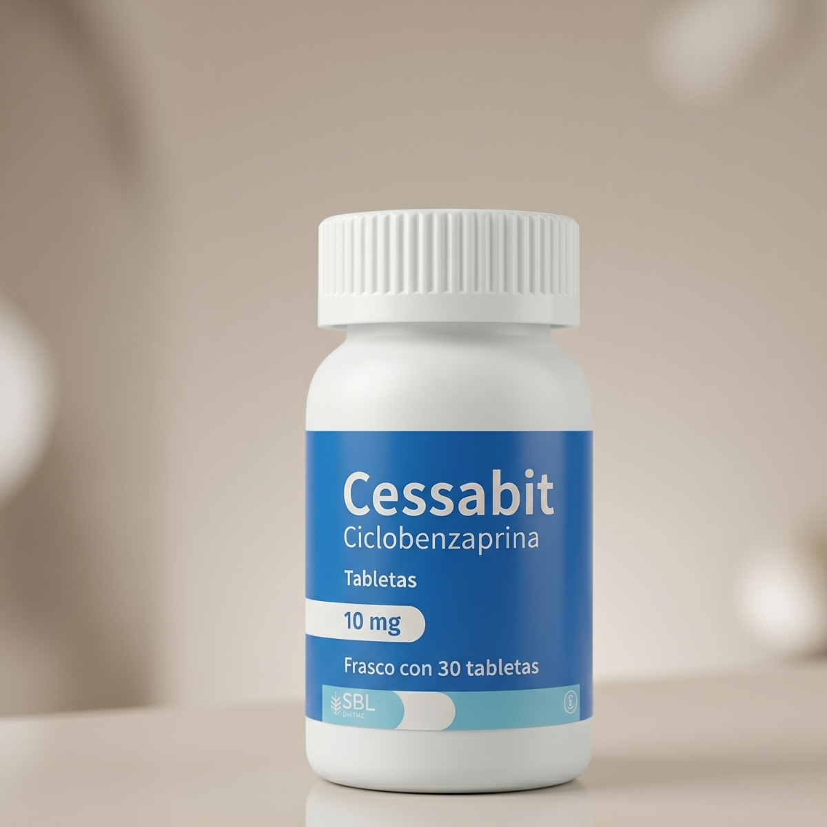Cessabit Ciclobenzaprina 10 Mg Frasco con 30 Tabletas SBL Pharma