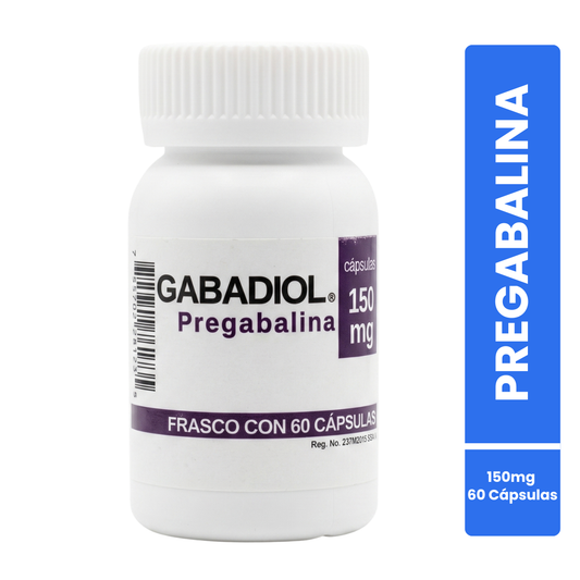Gabadiol Pregabalina 150 Mg Frasco con 60 Cápsulas SBL Pharma