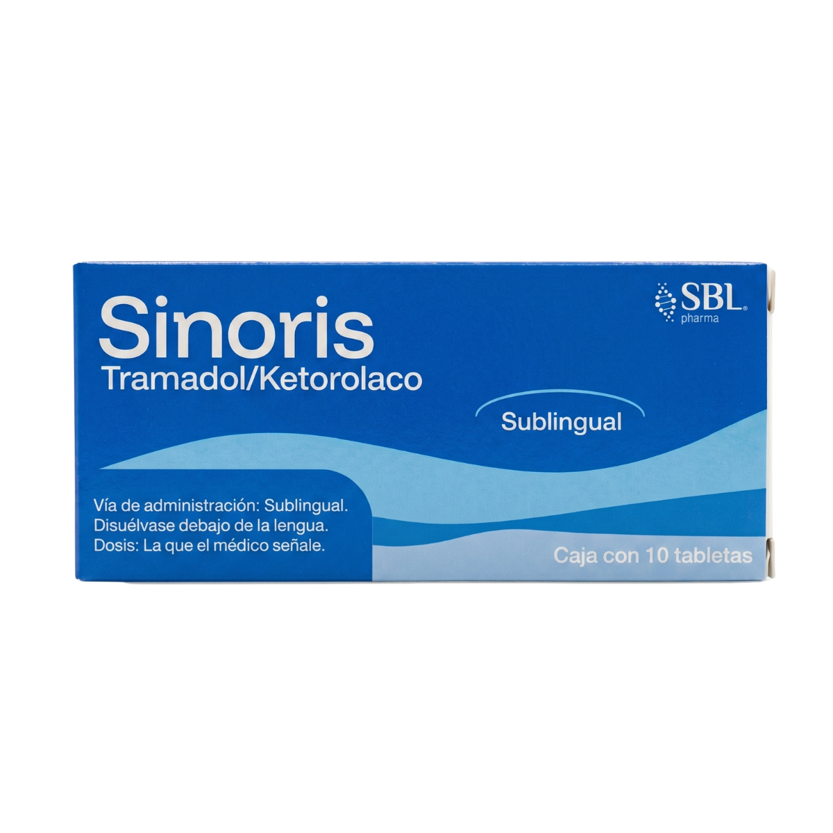 Sinoris Tramadol/Ketorolaco 25 Mg/10 Mg Caja con 10 Tabletas Sublingual SBL Pharma
