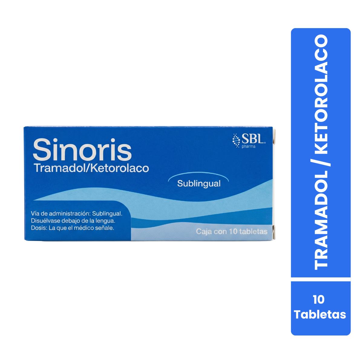 Sinoris Tramadol/Ketorolaco 25 Mg/10 Mg Caja con 10 Tabletas Sublingual SBL Pharma