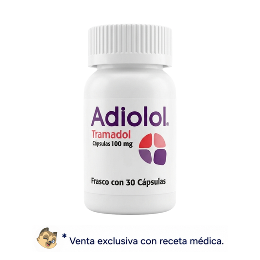 Adiolol Tramadol 100 Mg Frasco con 30 Cápsulas SBL Pharma