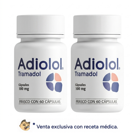 Adiolol Tramadol Duo Pack 100 Mg Con 60 Cápsulas C/u SBL Pharma