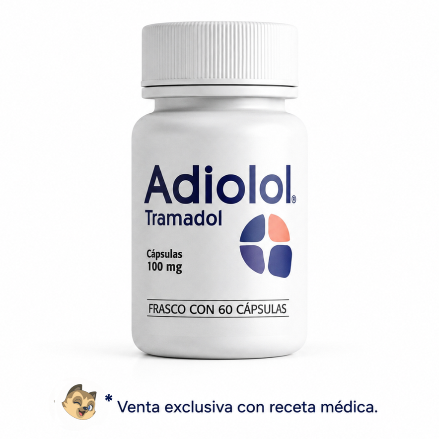 Adiolol Tramadol 100 Mg Frasco con 60 Cápsulas SBL Pharma