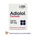 Adiolol Tramadol 50 Mg Caja con 10 Cápsulas SBL Pharma