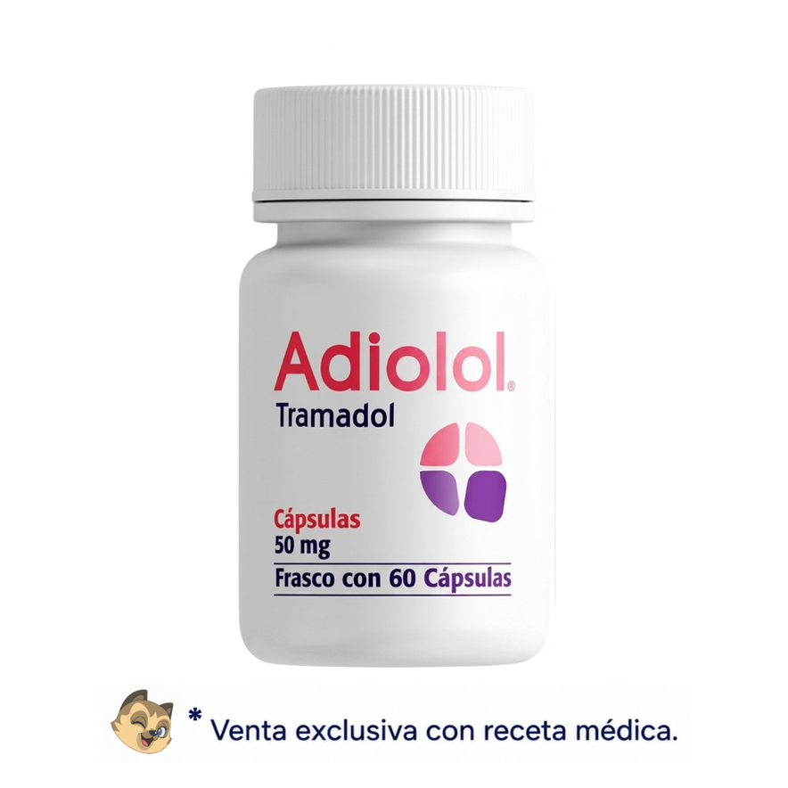 Adiolol Tramadol 50 Mg Frasco con 60 Cápsulas SBL Pharma