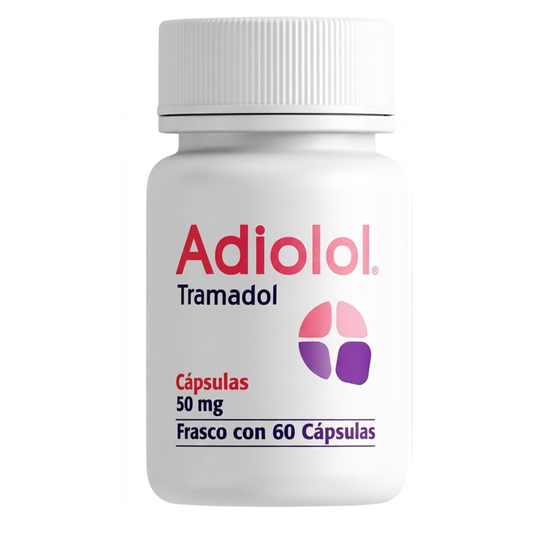 Adiolol Tramadol 50 Mg Frasco con 60 Cápsulas SBL Pharma