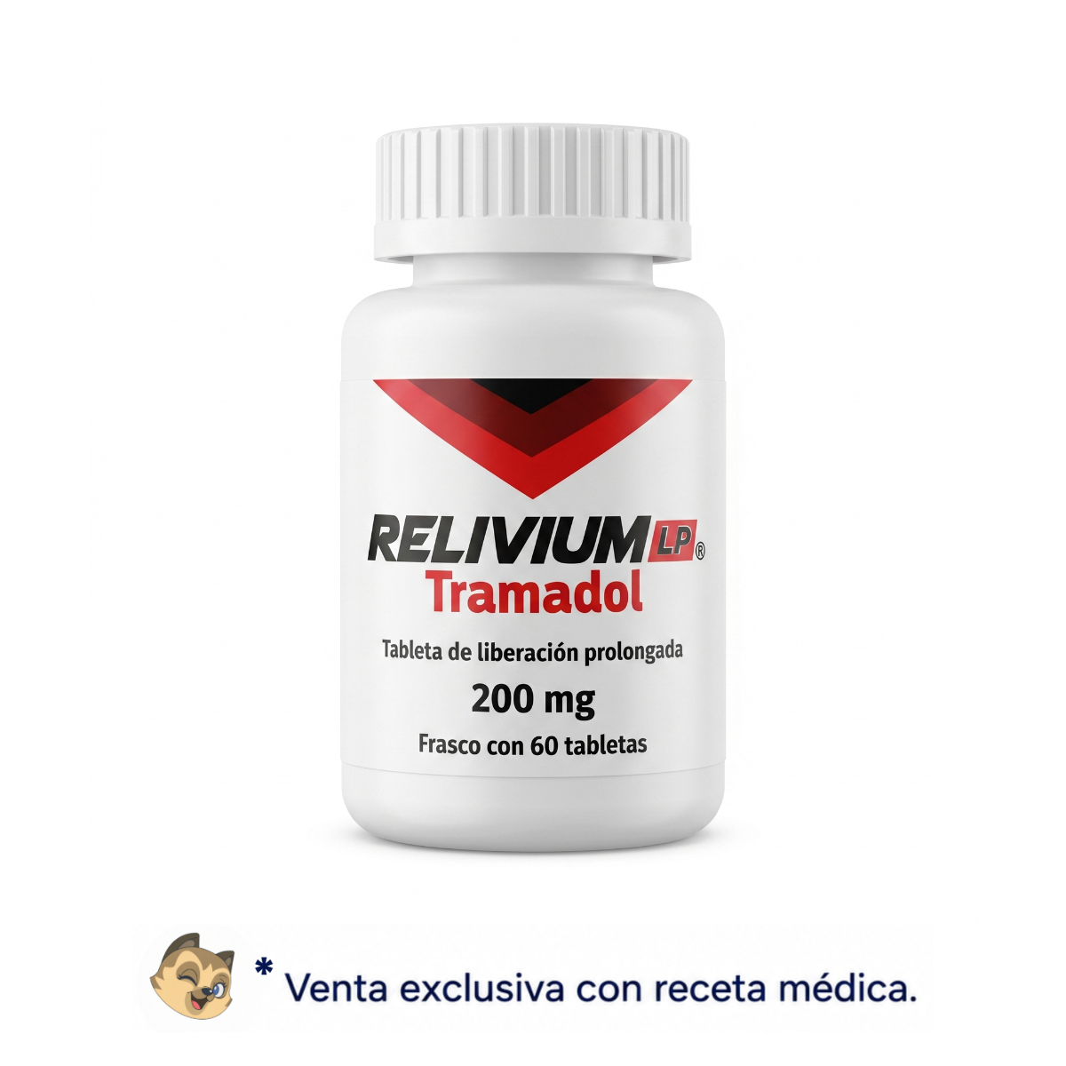 Relivium LP Tramadol 200 Mg Frasco con 60 Tabletas SBL Pharma