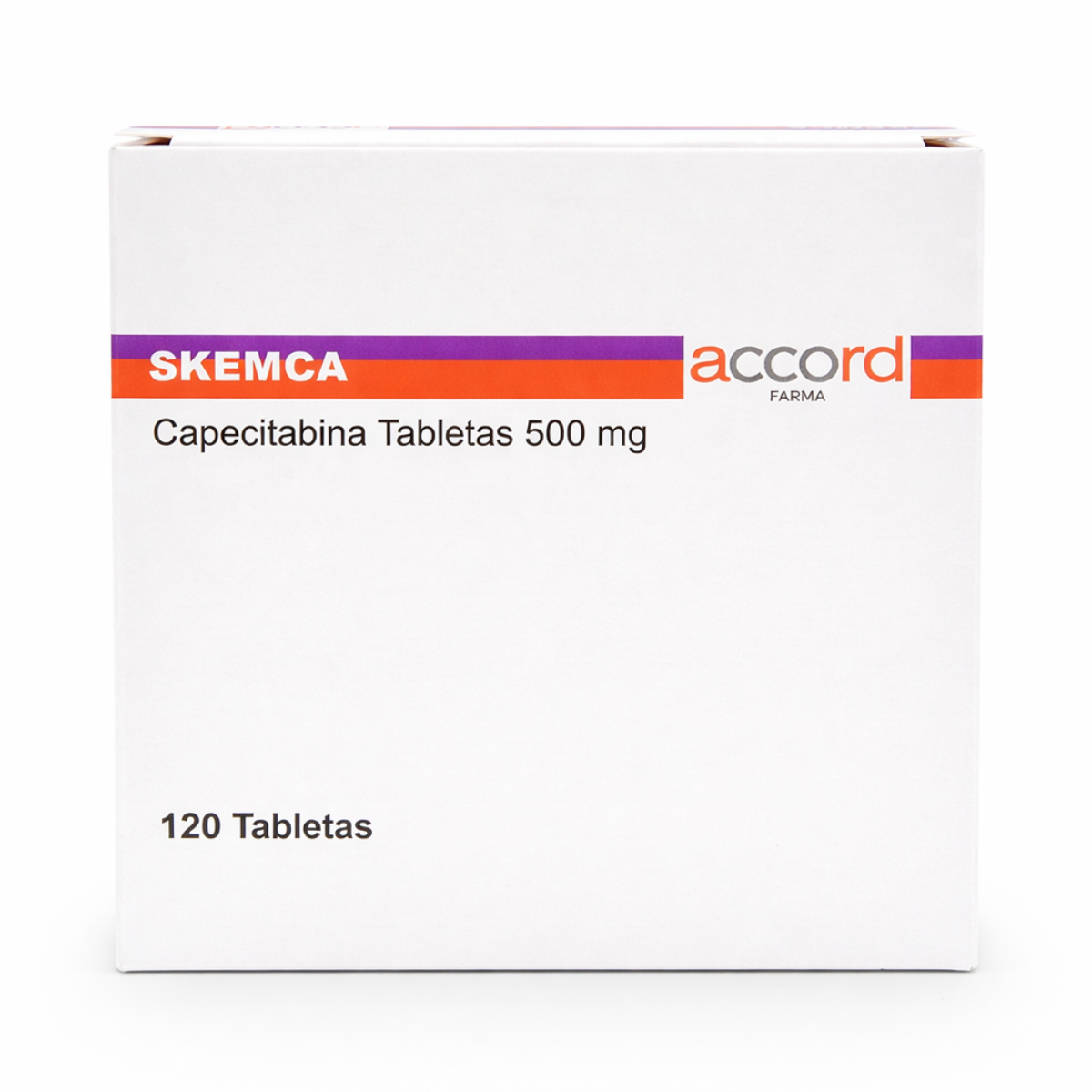 Skemca Capecitabina 500 mg - Caja con 120 Tabletas - Accord Farma
