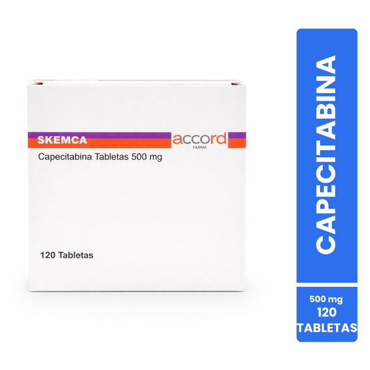 Skemca Capecitabina 500 mg - Caja con 120 Tabletas - Accord Farma