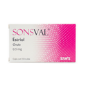 SONSVAL Estriol 0.5 mg caja con 15 óvulos Son's