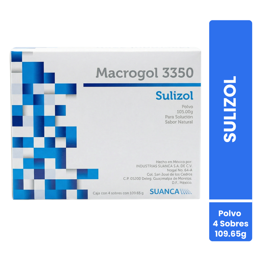 Macrogol 3350 Sulizol Polvo 105 g. Para Solución Sabor Natural
